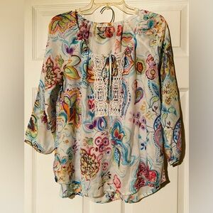 Spense Boho Floral Top